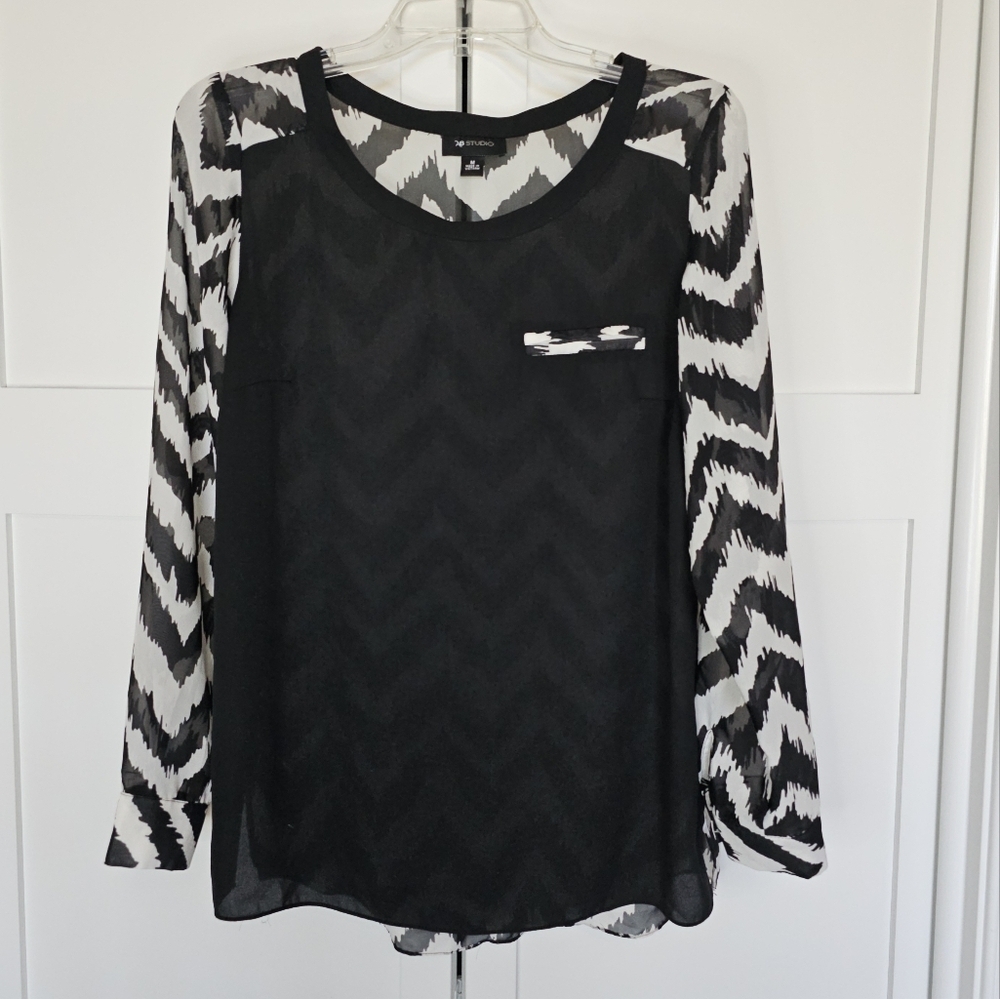 Sheer blouse Women's size M